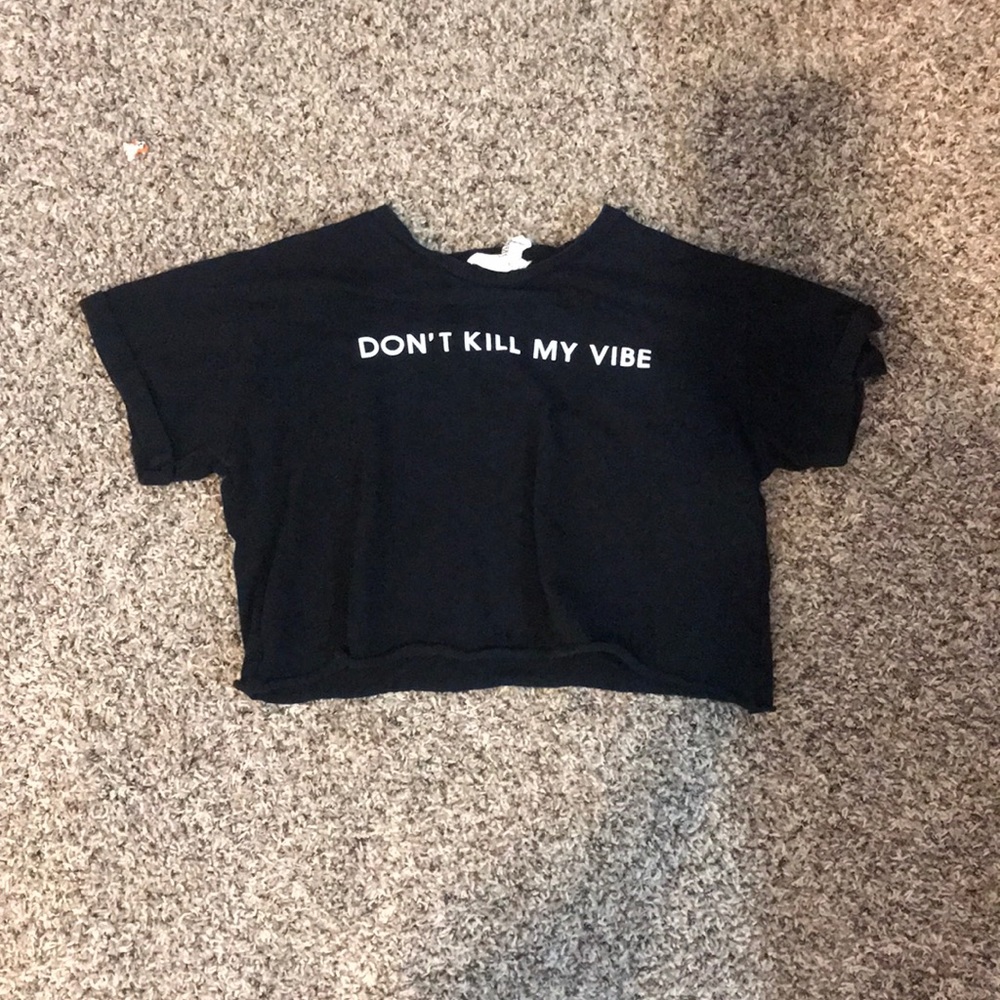 Black crop top